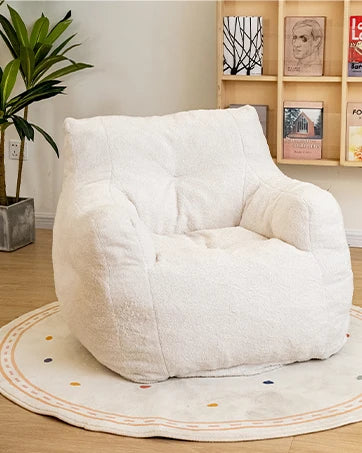 Bean bag chair with foot rest